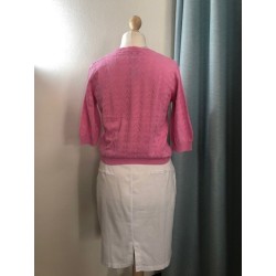 Pull en tricot manche courte modèle MONNI Marque B.YOUNG en Viscose Ecovero et coton biologique