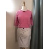 Pull en tricot manche courte modèle MONNI Marque B.YOUNG en Viscose Ecovero et coton biologique