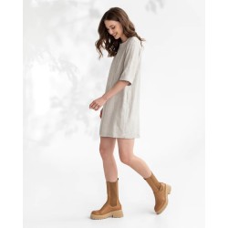 Lastres tunique robe en Lin couleur Naturel marque MagicLinen