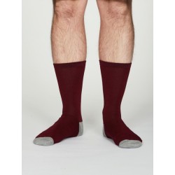 CHAUSSETTE UNIE AUBERGINE