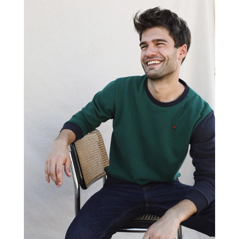 Sweat modèle Hugo Marque MAISON FT en coton biologique fabriqué au Portugal