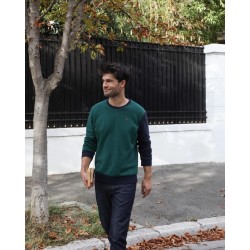 Sweat modèle Hugo Marque MAISON FT en coton biologique fabriqué au Portugal