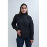 Pull col roulé modèle Alto marque PUNTTYS en laine viscose et acrylique fabriqué en Espagne