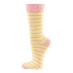 Chaussettes Bio Rayé jaune