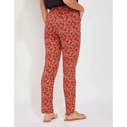 Pantalon cigarette modèle Malacia Marque La Fiancée en coton et élasthanne