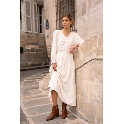 Jupe dentelle Modèle Capucine Marque CHOKLATE en polyester et élasthanne