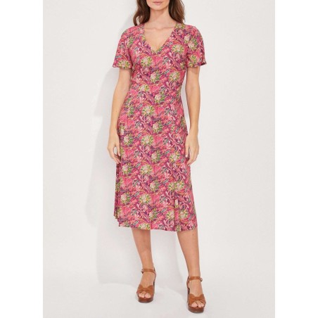 Robe midi modèle Bintou Marque La Fiancée en Viscose Ecovero