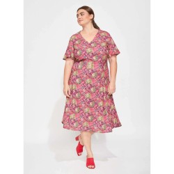 Robe midi modèle Bintou Marque La Fiancée en Viscose Ecovero