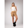 Short modèle Taza coloris camel Marque Zibi London en Lin