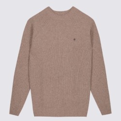 Pull col rond en laine majoritaire Modèle Frehel Marque Faguo en laine recyclée polyamide soie Fabriqué en France