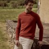 Pull col rond en laine majoritaire Modèle Marly Marque Faguo en laine et polyamide Fabriqué au Maroc