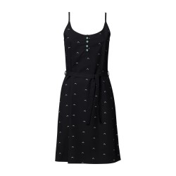 robe upwards thokkthokk noir imprime coton biologique