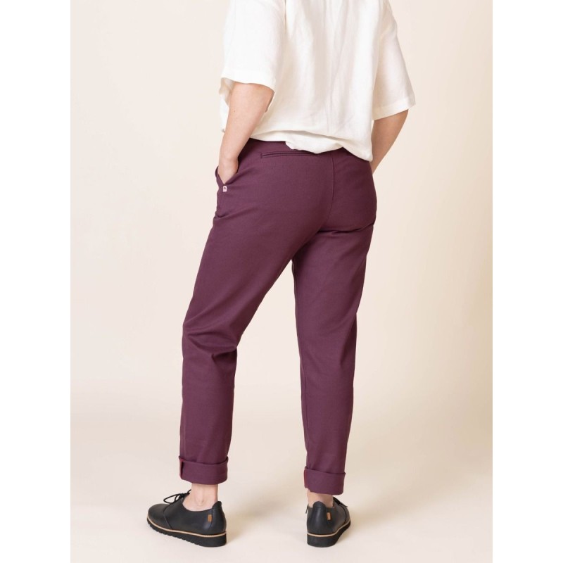 Chino Femme 263 flexdenim Camel Marque 1083 en coton bio et élasthanne