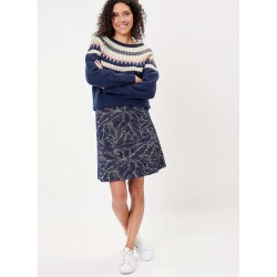 Jupe maille jacquard modèle "Sigrun" forme trapèze  Marque La Fiancée