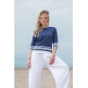 PULL MARIN MARQUE MARBLE EN COTON