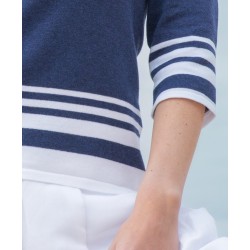 PULL MARIN MARQUE MARBLE EN COTON