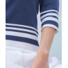 PULL MARIN MARQUE MARBLE EN COTON