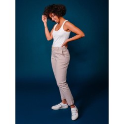 Chino Femme 263 flexdenim NaturelMarque 1083 en coton bio et élasthanne