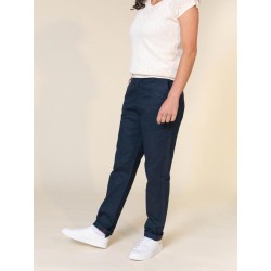 Chino Femme 263 flexdenim NaturelMarque 1083 en coton bio et élasthanne