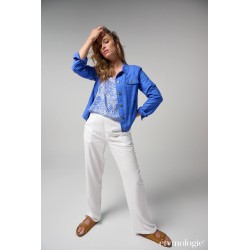 Veste modèle ETYVIDA Marque Etymologie en viscose et lin