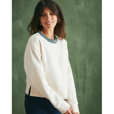 Sweat molleton femme modèle Romy Marque LEMAHIEU en coton bio