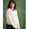 Sweat molleton femme modèle Romy Marque LEMAHIEU en coton bio