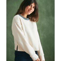 Sweat molleton femme modèle Romy Marque LEMAHIEU en coton bio