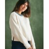 Sweat molleton femme modèle Romy Marque LEMAHIEU en coton bio