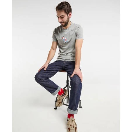T-shirt Baptiste imprimé Poissons GENTLE FACTORY en coton biologique