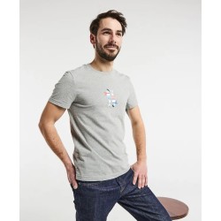 T-shirt Baptiste imprimé Poissons GENTLE FACTORY en coton biologique