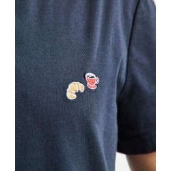 T-shirt Baptiste broderie Café croissants GENTLE FACTORY en coton biologique