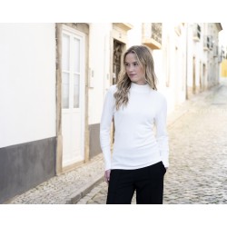 Pull fin col montant