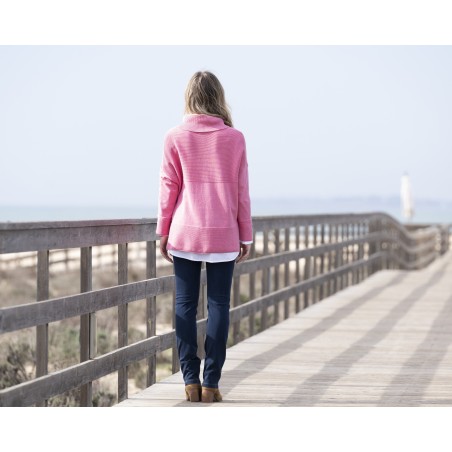 Pull droit Oversize col boule