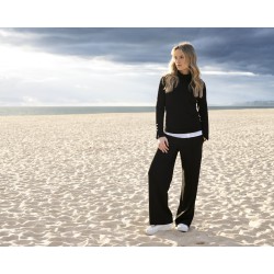PANTALON NOIR PLI DEVANT