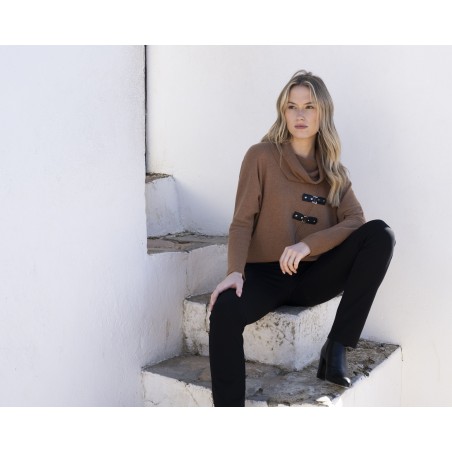 Pull Oversize patte brandebourg