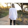 Fausse chemise en coton et viscose