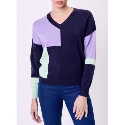 Pull droit modèle ALISO Marque La Fiancée en viscose et polyamide