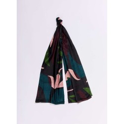 Foulard en soie doublé voile de coton  Marque La Fiancée