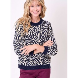 Pull droit maille chenille modèle FALLON Marque La Fiancée