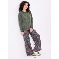 Pull droit maille chenille modèle FALLON Marque La Fiancée