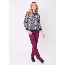 Pull droit maille chenille modèle FALLON Marque La Fiancée