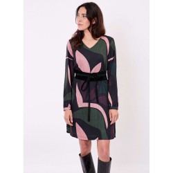Robe fluide forme trapèze modèle Noémie Marque la Fiancée en viscose ecovero