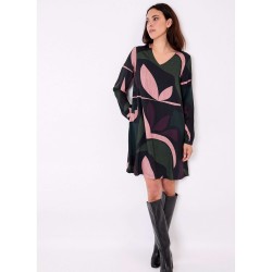 Robe fluide forme trapèze modèle Noémie Marque la Fiancée en viscose ecovero