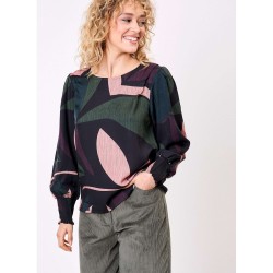 Blouse fluide modèle Shayan Marque la Fiancée en viscose ecovero