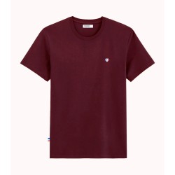 T-shirt homme bordeaux en coton marque COCORICO