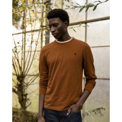 T-shirt Bailly manche longue col rond Marque FAGUO en coton biologique