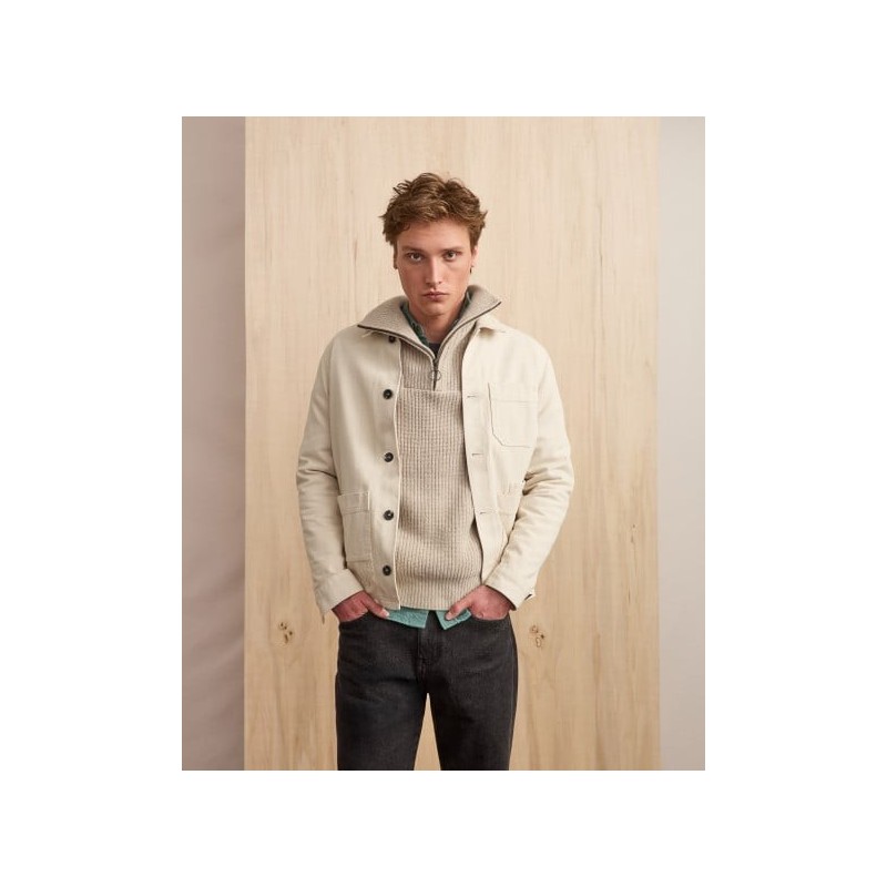 Veste Gavre coloris écru Marque Faguo en coton et coton recyclé