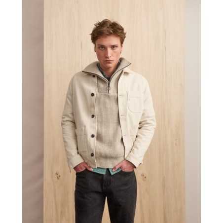 Veste Gavre coloris écru Marque Faguo en coton et coton recyclé