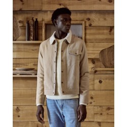 Blouson Seillon coloris beige Marque Faguo en coton et coton recyclé