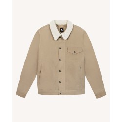 Blouson Seillon coloris beige Marque Faguo en coton et coton recyclé